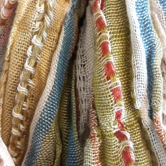 Festive boho multi scarf EUC - Picture 4 of 5